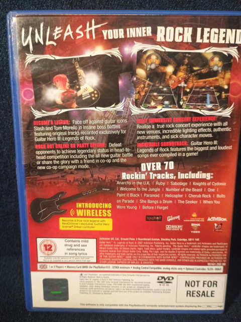 Guitar Hero III Legends of Rock Guitar Hero III Legends of Rock