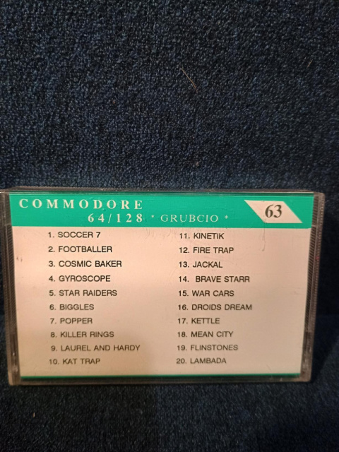 GRUBCIO 63 - składanka gier Commodore 64 GRUBCIO 63 - składanka gier Commodore 64